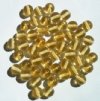 25 8mm Round Transparent Light Topaz Glass Beads